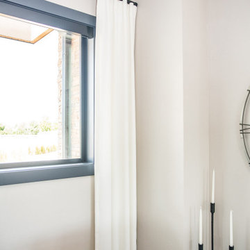 Roller Shades, Cornices and Drapery