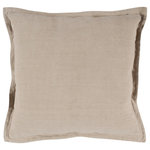 Kosas Home - Amy 100% Linen 22" Square Throw Pillow, Natural Beige - Introduce rich color into your home with the Amy pillow collection. Crafted from cold dyed fabric for a distressed look, this pillow enhances any space with a luxuriously look and feel. Choose from multiple colors for the shade that best fits your design, or combine multiples to create a vibrant effect. A soft feather blend insert gives this pillow a lavish supportive feel that makes this pillow as comfortable as it is beautiful.