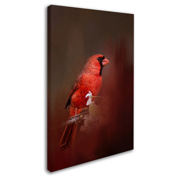 Jai Johnson 'Cardinal In Antique Red' Canvas Art, 19 x 12