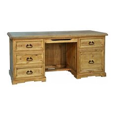 50 Most Por Rustic Pine Home Office Furniture For 2019 Houzz Rustic Pine Executive Desk