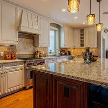 kitchen islands and range hood