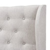 Baxton Studio Cadence Button-Tufted Full Size Winged Headboard