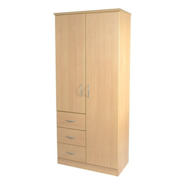 Avon Beech Wardrobe - 2ft 6in Combination