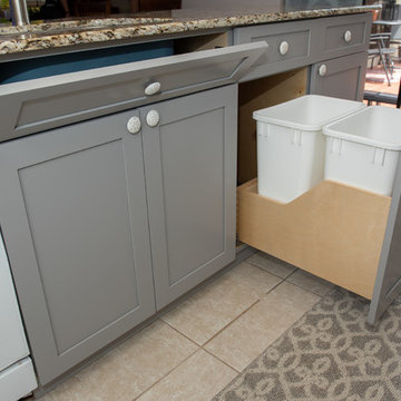 Traditional Kitchen Update Done in a Pewter Color