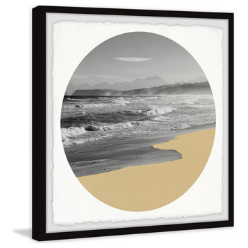 "Raging Seas" Framed Painting Print, 32x32