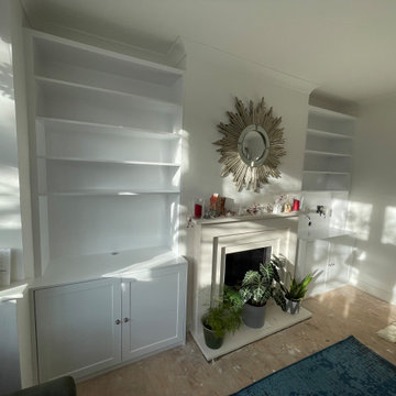 Alcove traditional cabinets and shelves