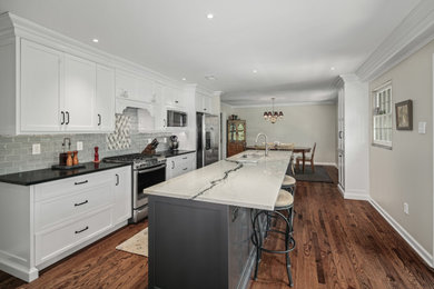 Elegant kitchen photo in Philadelphia