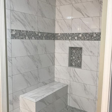 Stunning carrara look bathroom