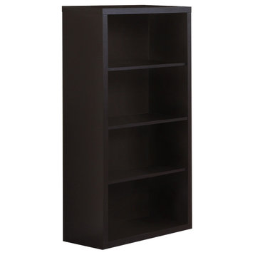 Bookshelf Bookcase Etagere 5 Tier 48"H Office Bedroom Laminate Brown
