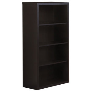 Furinno 99736EX Basic 3-Tier Bookcase Storage Shelves Espresso 