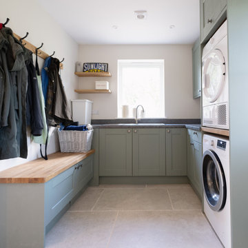 Aldana Kitchen in Taupe Grey & Cardamom by Sarah Jane Kitchens