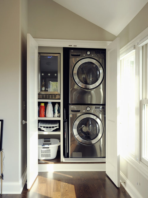 Stacked Washer And Dryer Home Design Ideas, Pictures, Remodel and Decor