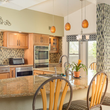 Transitional Textured Kitchen