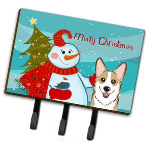 Multicolor Large Carolines Treasures BB1602TH68 Christmas Tree and Japanese Chin Leash or Key Holder Multicolor Large Carolines Treasures BB1602TH68 Christmas Tree and Japanese Chin Leash or Key Holder