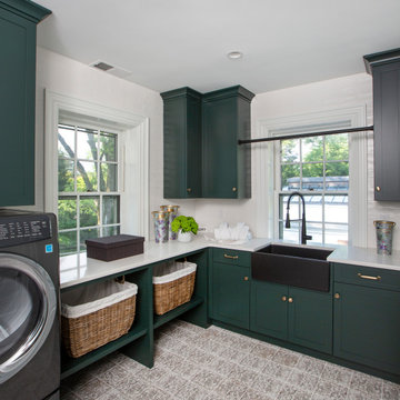 Olive Green Modern Utility Room – Princeton NJ