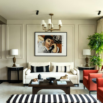 Contemporary apartment with European-inspired design influences