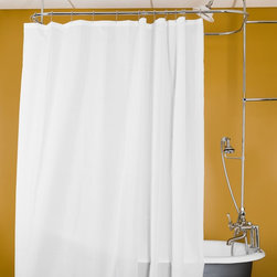 Randolph Morris White Shower Curtain | RMY-WH - Shower Curtains