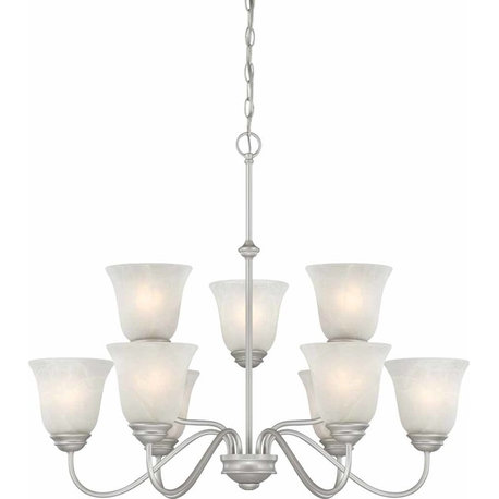 Hammon 9-Light Interior Chandelier, Nickel