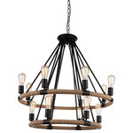 CWI LIGHTING - CWI LIGHTING 9671P33-14-101 14 Light Up Chandelier with Black finish - CWI LIGHTING 9671P33-14-101 14 Light Up Chandelier with Black finishThis breathtaking 14 Light Up Chandelier with Black finish is a beautiful piece from our Ganges Collection. With its sophisticated beauty and stunning details, it is sure to add the perfect touch to your décor.Collection: GangesCollection: BlackMaterial: Metal (Stainless Steel)Hanging Method / Wire Length: Comes with 120" of chainDimension(in): 36(H) x 33(Dia)Max Height(in): 156Bulb: (14)60W E26 Medium Base(Not Included)CRI: 80Voltage: 120Certification: ETLInstallation Location: DRYOne year warranty against manufacturers defect.