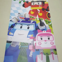 "Robocar Poli" Residential Bomb Shelter Door Art - Prints & Posters