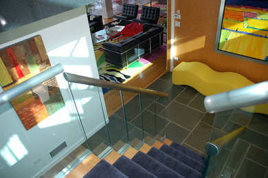 Example of a 1950s staircase design in Chicago