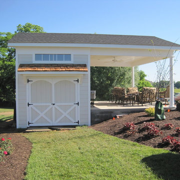 Pool-Pavillion & Shed Project designed & built by Town & Country Remodeling