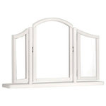 Bentley Designs - Chantilly White Furniture Gallery Mirror, 100x65 cm - Chantilly White Painted Gallery Mirror offers a contemporary rework of classic French styling which effortlessly combines bold character with subtle attention to detail that results in a range that is, quite simply, beautiful. Chantilly is an exquisitely grand range that will add an opulent touch to any room.