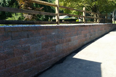 Keystone Driveway Retaining Wall
