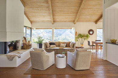 Inspiration for a transitional home design remodel in Santa Barbara