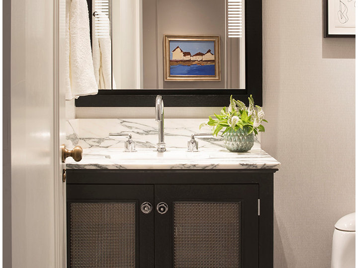 Transitional Powder Room - Powder Room