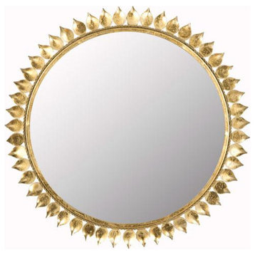 Leaf Crown Sunburst Mirror