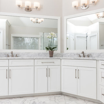 ELEGANT MARBLE MASTER BATHROOM