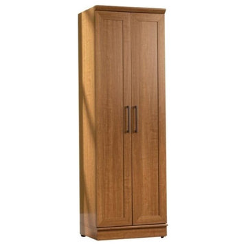 Bowery Hill Mid-Century Engineered Wood Storage Cabinet in Oak