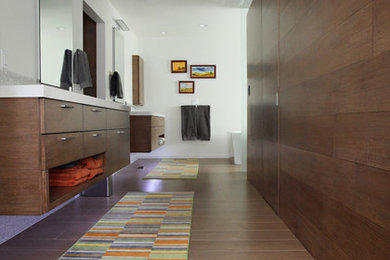Inspiration for a modern bathroom remodel in Salt Lake City