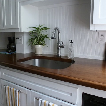 Custom Hickory Wood Countertops