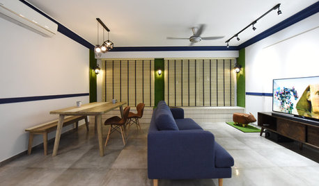 Houzz Tour: Bolts of Blue Bring Excitement to This Flat