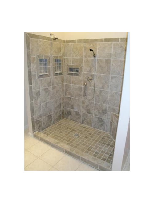 Solid Surface Shower Pan Or Tiled, How To Make A Tile Shower Floor Pan