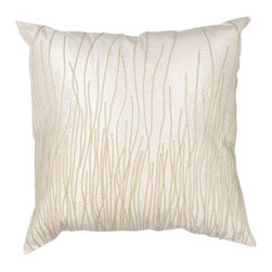 Modern Weave Ivory Decorative Pillow - Decorative Pillows