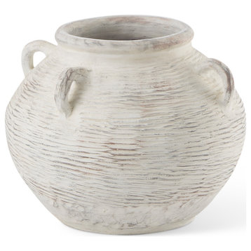 Misha 19.7L x 19.7W x 16.1H Ceramic Floor Vase