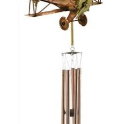 Biplane Wind Chime-8812WP - Wind Chimes