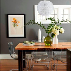 Salvaged Maple Live Edge Slab Table - Dining Tables