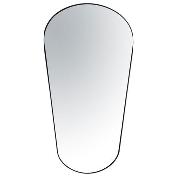 Pointless Exclamation Wall Mirror, Black