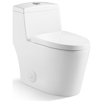 Contour III 1-piece 1/1.5 GPF High Efficiency Dual Flush Elongated Toilet