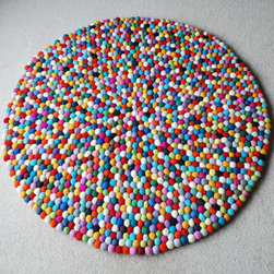 Felt Ball Rug - Children's Rugs