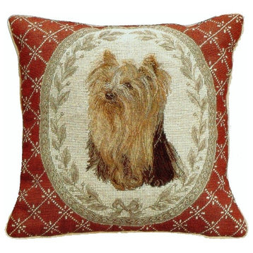 Yorkshire Terrier Petit Point Pillow