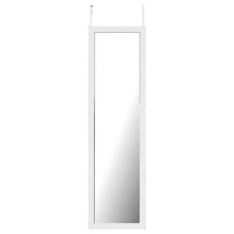 15x51" Over the Door Full Length Mirror For Entryway Bathroom Bedroom, White