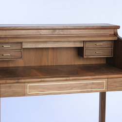 Roll-top Writing Desk  tambour lifted - Products