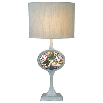 Meyda Lighting 12569 31 5"H Cameo Dragonfly Lighted Base Table Lamp