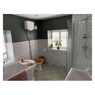 Bathroom - Freestanding bath and separate shower enclosure ...