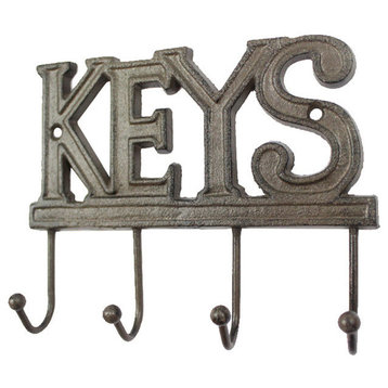 Cast Iron Keys Hooks 8"